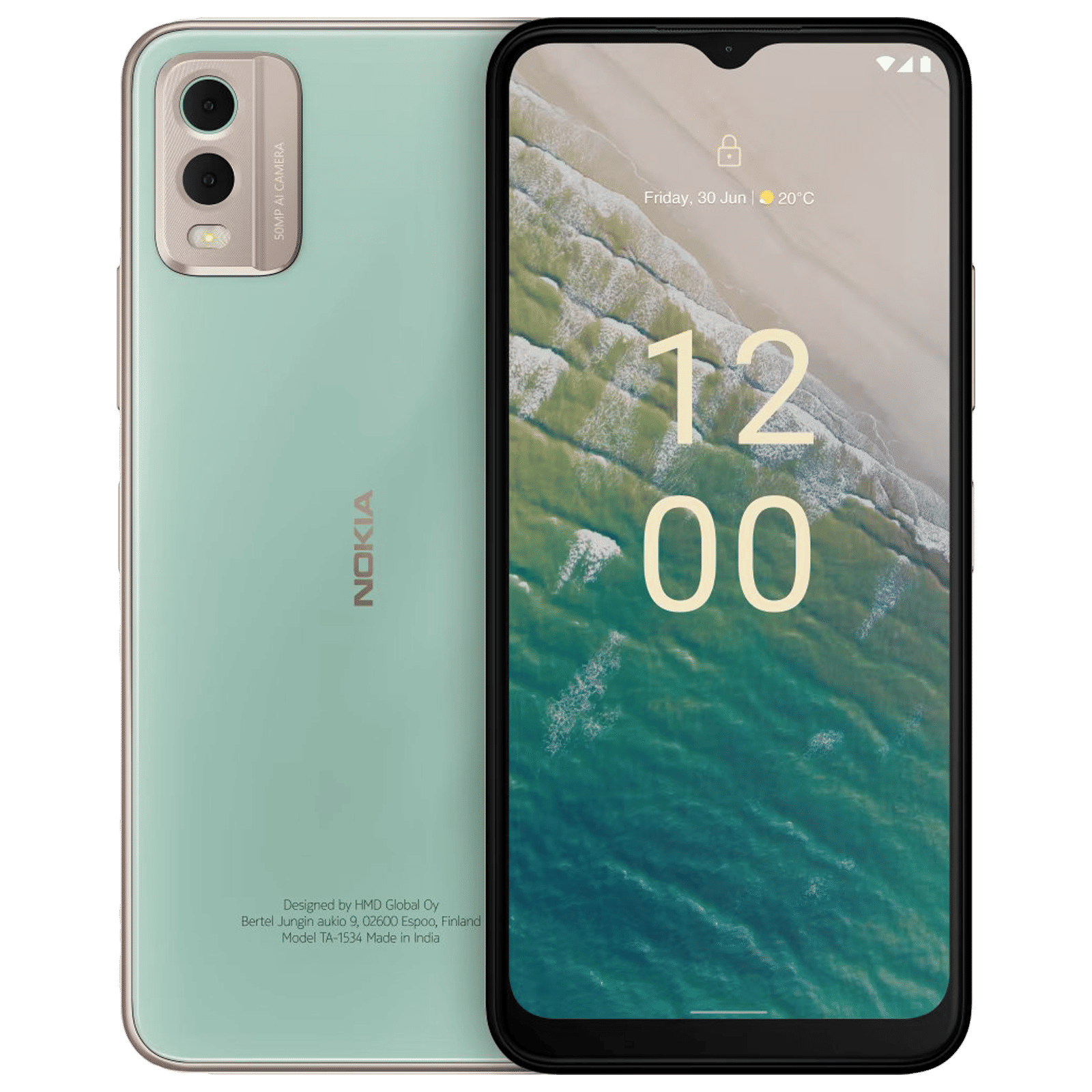 Buy Nokia C32 (4GB RAM, 128GB, Breezy Mint) Online - Croma